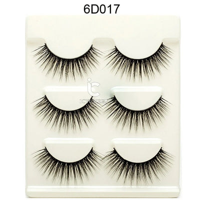 5 PAIRS Eyelashes Eye Lashes Natural Long Makeup False Mink Handmade Fake