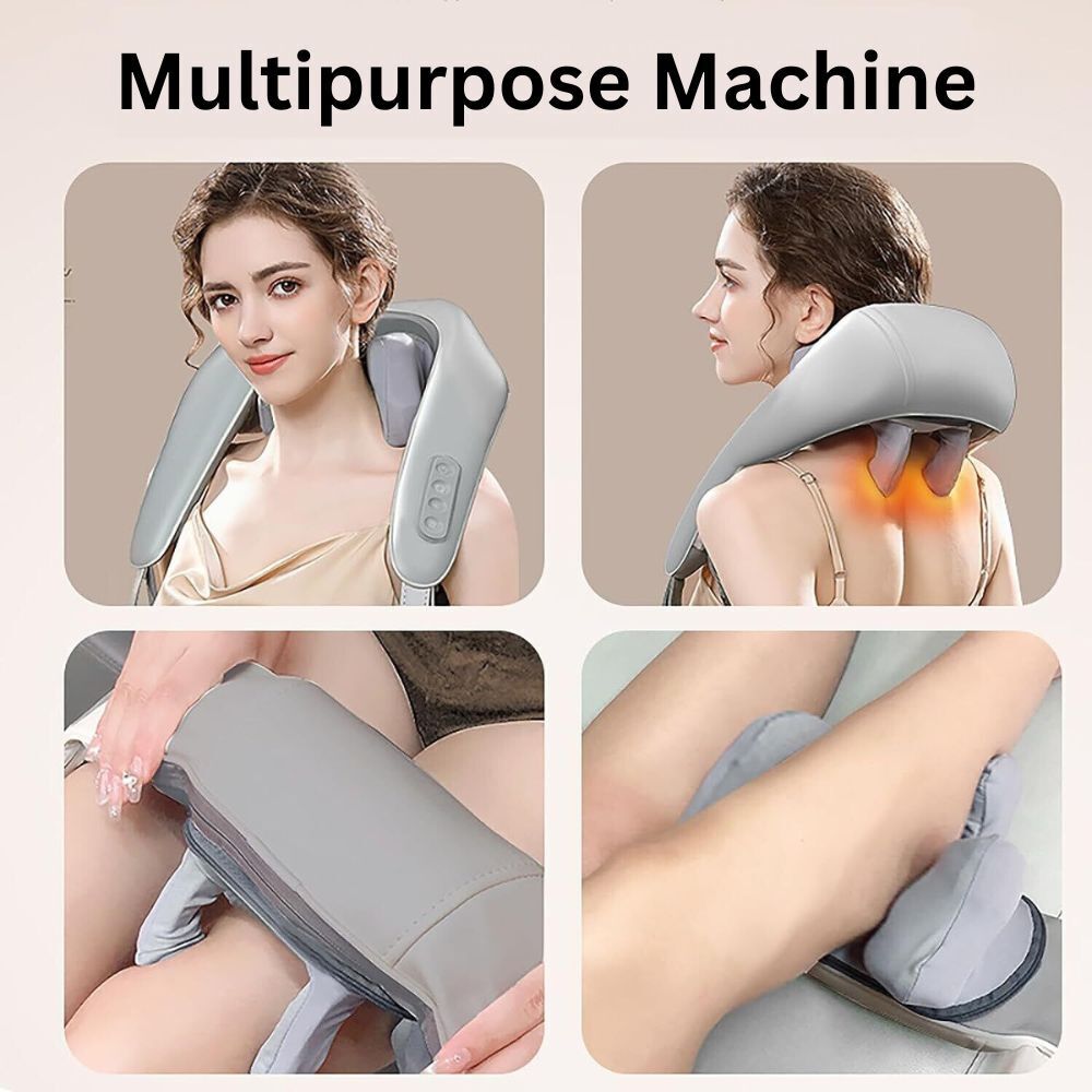 5D Goletsure Neck, Shoulder & Trapezius Massager with Heat For Pain Relief