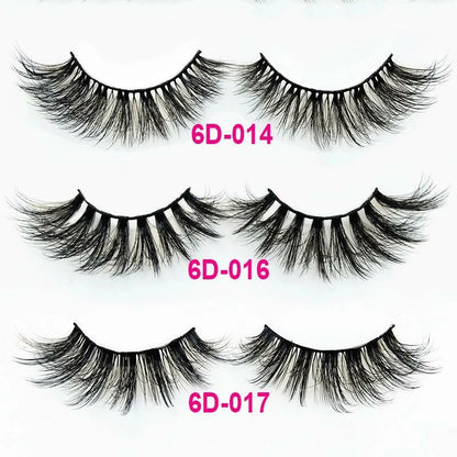 5 PAIRS Eyelashes Eye Lashes Natural Long Makeup False Mink Handmade Fake
