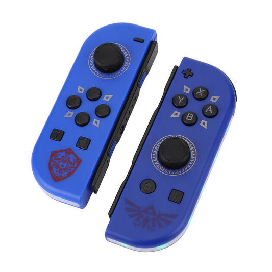 Wireless Controller Gamepad For Nintendo Switch Joy Con Left + Right - Skyward Sword with LED