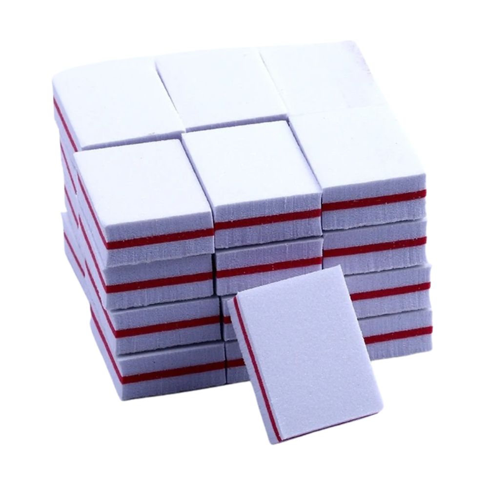 10-50pcs Nail File Buffer Block Sanding Sponge Acrylic Nail Art Buffing