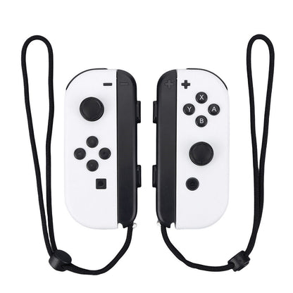 Wireless Controller Gamepad For Nintendo Switch Joy Con Left + Right - White Left & Right + Wrist Strap