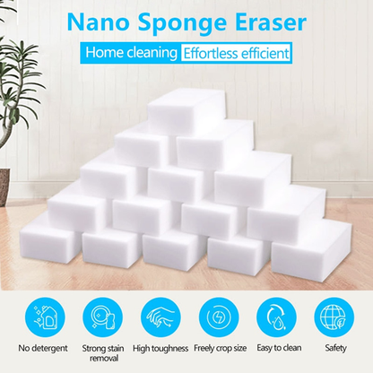 5 Pack - Magic Sponge Eraser Cleaning Melamine Nano Cleaner Foam Multi-Functional