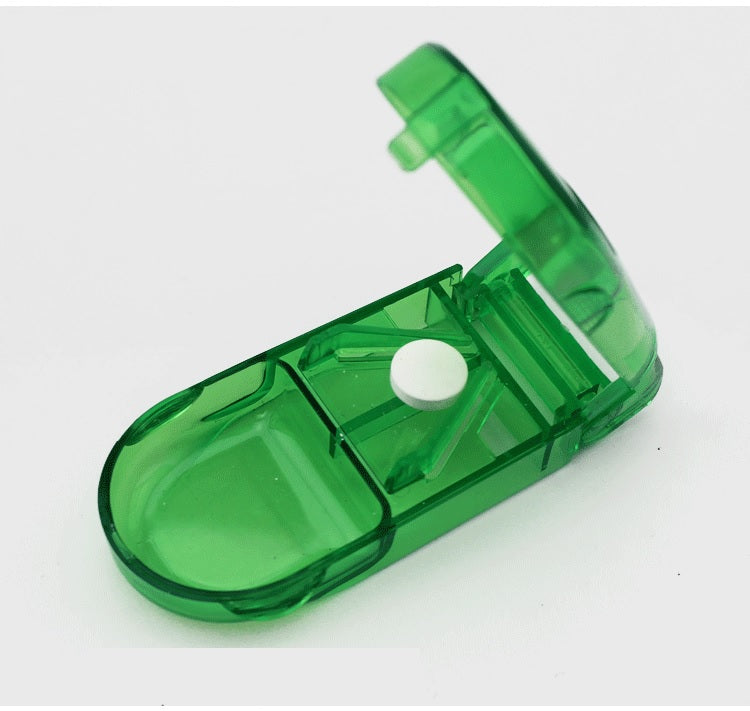 Portable Pill Cutter Tablet Vitamin Splitter Divider Travel Medicine Storage Box