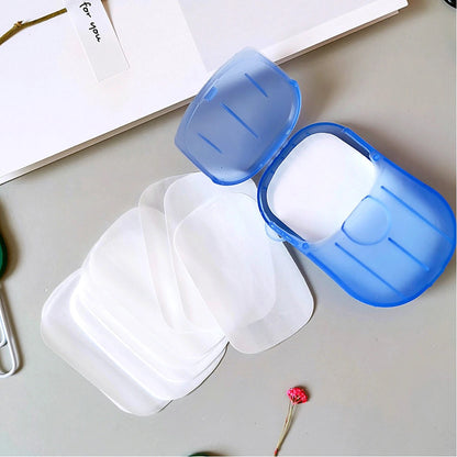 Portable Washing Slice Sheets Hand Bath Travel Scented Foaming Paper Soap