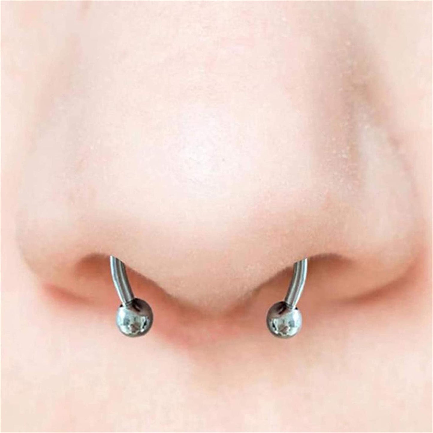 Fake Nose Ring Hoop Septum Lip C Clip Earring Piercing Body Jewellery Piercing