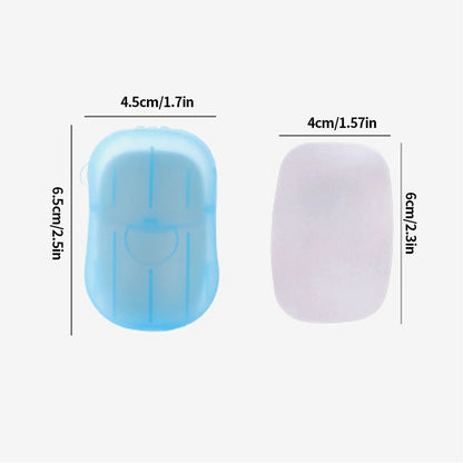 Portable Washing Slice Sheets Hand Bath Travel Scented Foaming Paper Soap