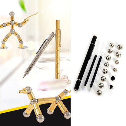 Modular Magnetic Magic Fidget Polar Pen Box Set -  Neutral Stress Relief