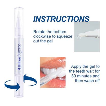 Dazzling White Instant Teeth Whitening Pen Cleaning Rotary Peroxide Bleaching