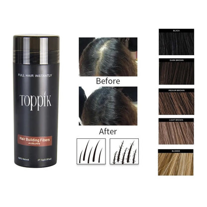 TOPPIK Hair Loss Building Fibers 27.5g Alopecia Keratin Thicker Concealer Fiber