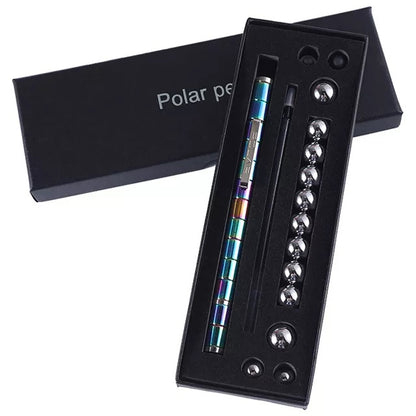 Modular Magnetic Magic Fidget Polar Pen Box Set -  Neutral Stress Relief